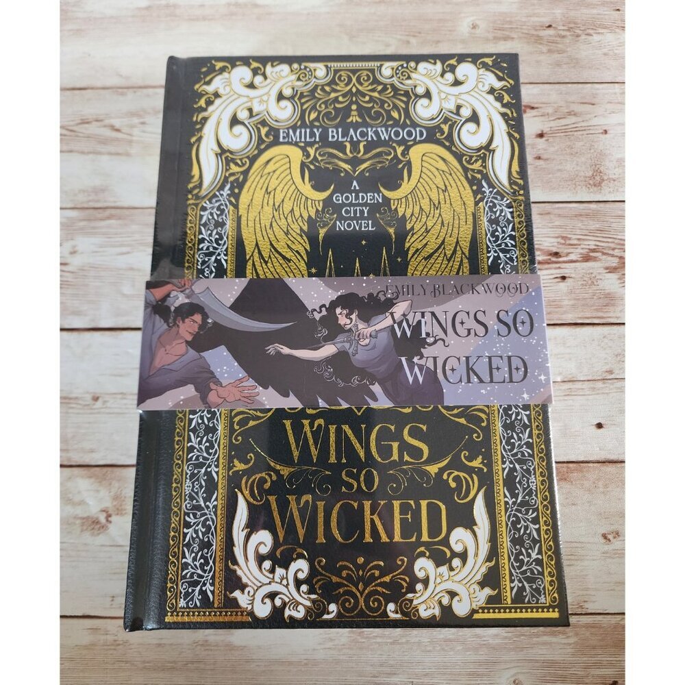 Bookish Box Luxe The Fallen Edition: Wings So Wicked by Emily Blackwood Sealed